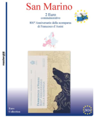 (M) Pagine 2 € San Marino 2026 - 800° Ann. Francesco D'assisi