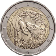 2 Euro San Marino 2026 in capsula BU - 800° anniversario della scomparsa di San Francesco