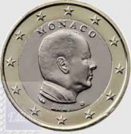 Fior di conio UNC - 1 € Monaco 2021 - Alberto II