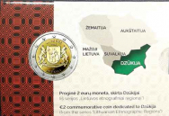 2021 - Coincard Ufficiale BU-  2 euro Lituania -  Regione della Dzūkija