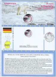 (A) Pagine raccoglitrici 5 euro Germania 2021 - Zona Polare