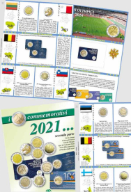 (A) Pagine raccoglitrici 2 euro commemorativi - Seconda Parte 2021