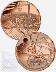 1/4 € Francia 2021 - Verso le Olimpiadi  Paris 2024 - Giochi paralimpici Tennis
