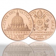 20 € Vaticano 2022 in capsula -  serie  Arte e Fede - La Basilica di San Pietro