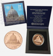  20 € Vaticano 2022 in capsula -Confezione Ufficiale Cofanetto  BU-  serie  Arte e Fede - La Basilica di San Pietro