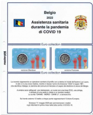 (M) Pagine raccoglitrici 2 euro coincard Belgio 2022 - Eroi della pandemia