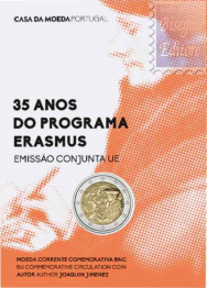 2022 - Coicard Ufficiale BU -  2 euro Portogallo - Programma Erasmus