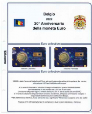 (M) Pagine raccoglitrici 2.5 € coincard Belgio 2022 - 20° Moneta Euro