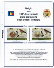 (M) Pagine raccoglitrici 2.5 € coincard Belgio 2022 - 100° Protezione Uccelli