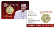 Coincard Ufficiale N.1 - 1 euro  Vaticano 2022 - Santo Padre