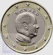 Fior di conio UNC - 1 € Monaco 2022 - Alberto II