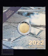 2022 -  Confezione Proof in cofanetto certificato -  2 euro Finlandia  -  Ricerca Climatica
