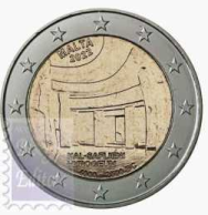 2022 - Fior di conio UNC - 2 euro Malta - Ipogeo di Ħal-Saflieni