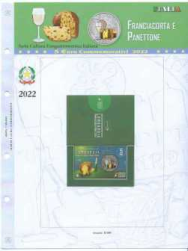 (A) Pagine raccoglitrici 5 euro Italia 2022 - Franciacorta e Panettone