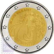  2022 - Fior di conio UNC  - 2 euro Estonia - Liberta' per l'Ucraina
