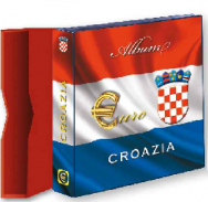 (A) Croazia - Raccoglitore serie euro -  Cartella vuota con custodia