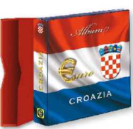 (A) Croazia - Raccoglitore serie euro -  Cartella vuota con custodia