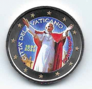 2 euro colorato Vaticano 2022 in capsula - Papa Paolo VI