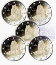 2 euro Germania 2023  - Fior di conio UNC -  5 Zecche A-D-F-G-J   - Presidenza Amburgo  al Bundesrat