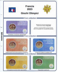 (M) Pagine raccoglitrici Francia 5 Coincard 2023 - Giochi Olimpici 2024