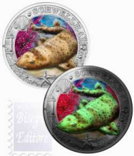 3 euro  Austria 2023 - Serie Vita Marina luminosa- Lo Squalo Swell