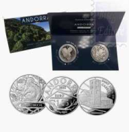 1,25 € x 2 diff. Andorra 2022 - Scoiattolo dei Pirenei + Chiesa di Sant Joan de Caselles