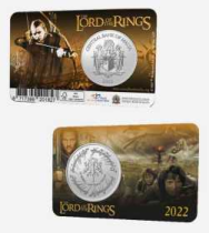 2,5 € Malta 2022 in coincard - Il signore degli Anelli