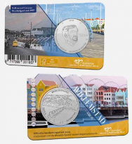 Coincard Ufficiale BU 5 € OLanda 2023 -  Willemstad Fiver -Antille Olandesi