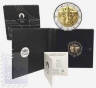 2 euro 2023 -  Confezione Proof in cofanetto e certificato -  2 euro Francia - Olimpiadi Paris 2024