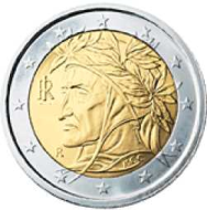 2 euro Italia 2022 UNC -  Dante