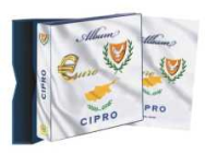 (A) Cipro - Raccoglitore serie euro -  Cartella vuota con custodia