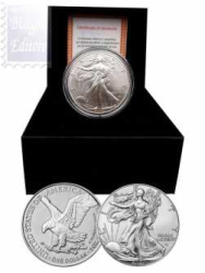  1 dollaro USA 2023 - 1 Oncia Argento 999 BU (31,10 g)- LIBERTY / AMERICAN EAGLE 2023 - In Ns. scatole e Certificato