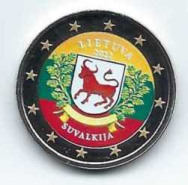 2 euro colorati in capsula Lituania 2022 - Suvalkija