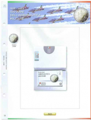 (A) Pagine raccoglitrici 2 euro 2023 Coincard Italia - Aeronautica Militare