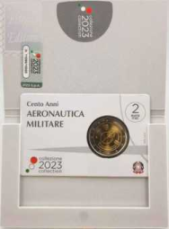  2023 - Coincard Ufficiale BU - 2 euro Italia -  100° anniv. Aeronautica militare