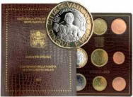  Vaticano Divisionale 2023 + 5 € Bimetallico centenario della nascita di Don Lorenzo Milani - Confezione Ufficiale BU 