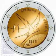 2 euro 2023 - Fior di conio UNC - 2 euro Estonia  - Rondine dei granai