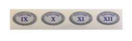 STRISCIA CONTENENTE ETICHETTE DAL 9° AL 12° VOL. AUTOADESIVE