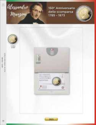 (A) Pagine raccoglitrici 2 euro Coincard Italia 2023 - Alessandro Manzoni