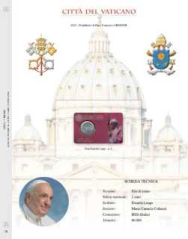 (A) Pagine raccoglitrici 1 € Coincard Vaticano 2023 n.2 - Papa Francesco