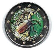 2 euro colorato in capsula Finlandia 2023 - Legge Natura