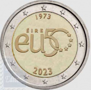 2 euro Irlanda 2023 - Fior di conio UNC - 50° Ann. Adesione Irlanda alla UE