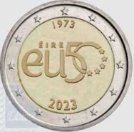 2 euro Irlanda 2023 - Fior di conio UNC - 50° Ann. Adesione Irlanda alla UE