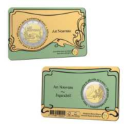 2 euro Belgio 2023 -Coincard Ufficiale BU - (Versione Olandese) - Art Nouveau - Liberty