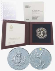 5 € Ag Proof. San Marino 2023 in cofanetto - 30° Open Tennis di San Marino