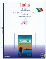 (M) Pagine raccoglitrici 5 € Coincard Italia 2023 - Veneto Prosecco e Granseola