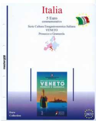(M) Pagine raccoglitrici 5 € Coincard Italia 2023 - Veneto Prosecco e Granseola