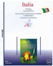 (M) Pagine raccoglitrici 5 € Coincard Italia 2022 - Lombardia Franciacorta e Panettone