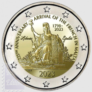 2 euro Malta 2023 - Fior di conio in capsula BU da coincard -  Napoleone a Malta