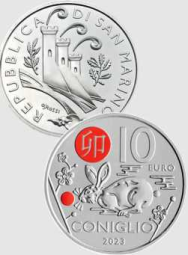 10 euro Calendario lunare San Marino 2023 - Coniglio